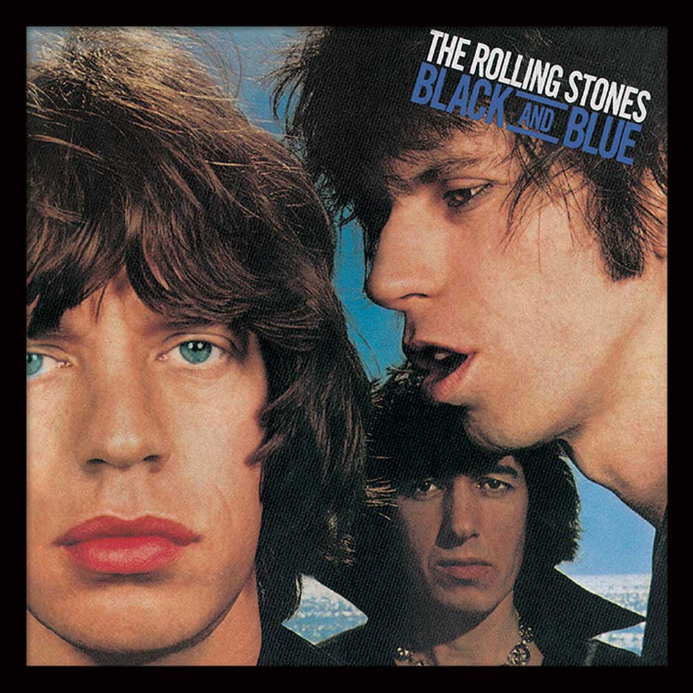 ROLLING STONES ローリングストーンズ (来日 35周年 記念 ) - BLACK AN BLUE (アルバム・シリーズ額) / インテリア額 - PGS